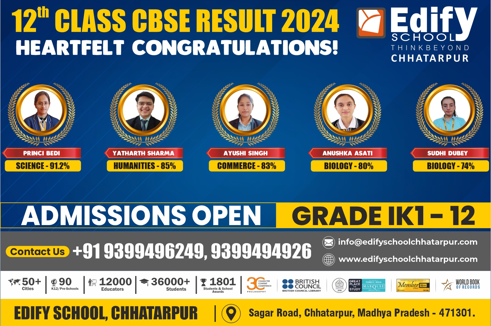 CBSE Results (Website) 12th